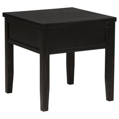 Sutter Distressed Java 1-drawer Square End Table