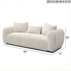 Cancun G00932A-S Sofa , White