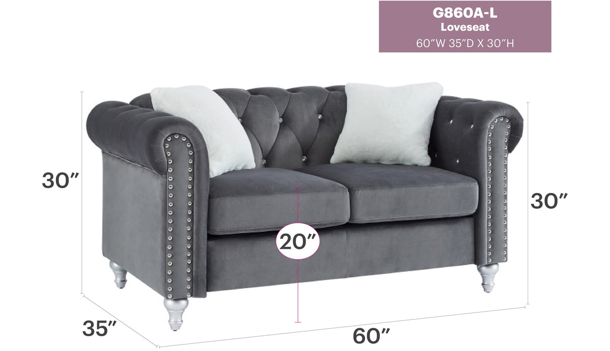Modern Gray Loveseat For Cozy Interiors