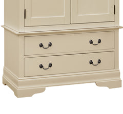 Elegant Traditional Beige Armoire