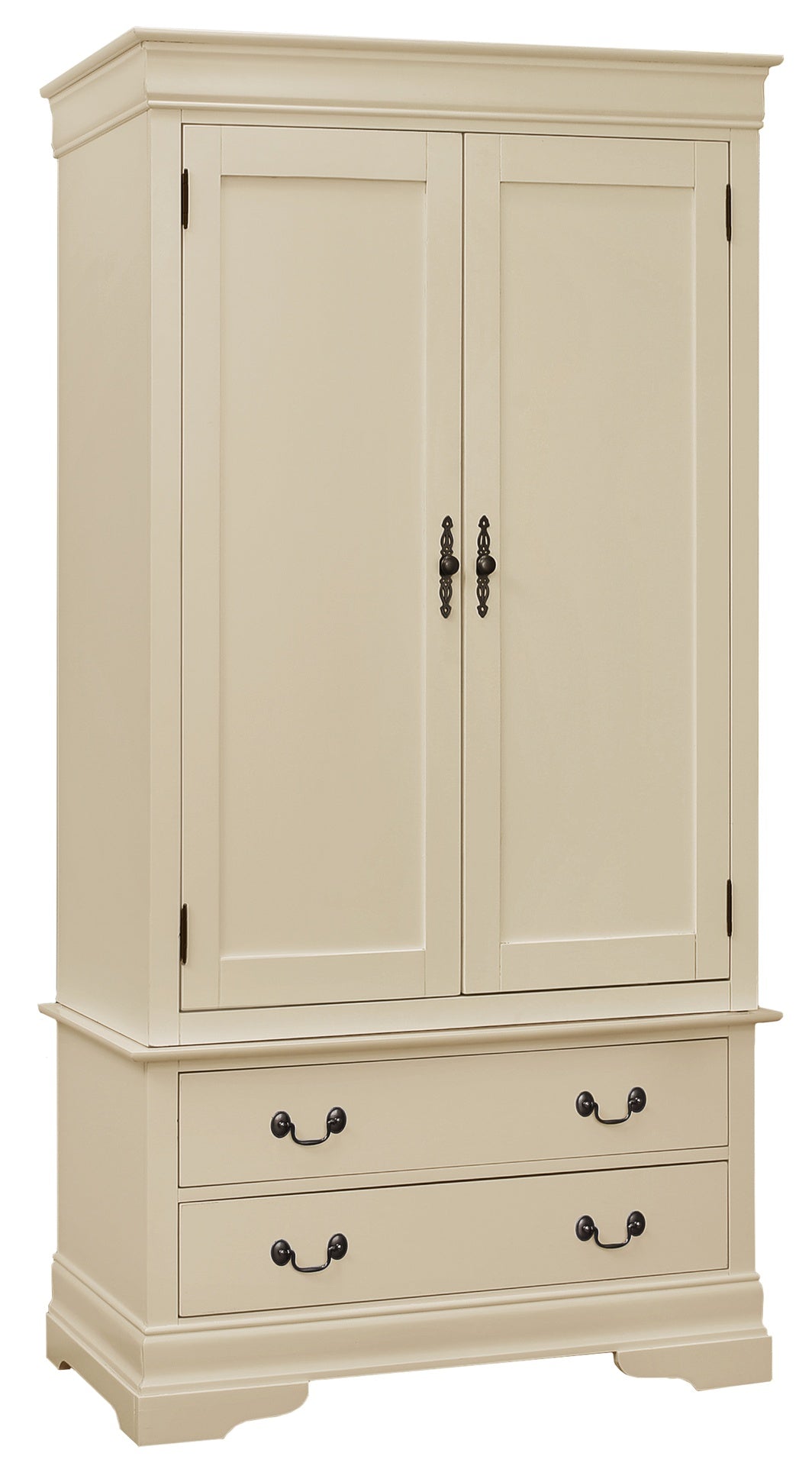 Elegant Traditional Beige Armoire