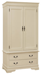Elegant Traditional Beige Armoire