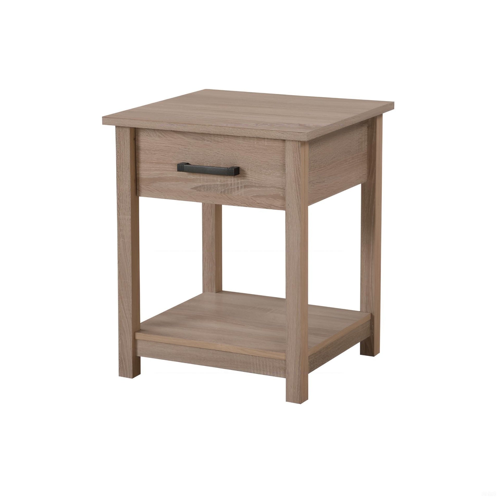 Sleek Contemporary Nightstand In Sandle Wood