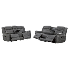 Masley Grey 2-piece Reclining Living Room Set