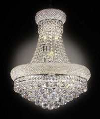 26" Tall Ceiling LED Lamp "Adagio Empire" with Crystal Accents