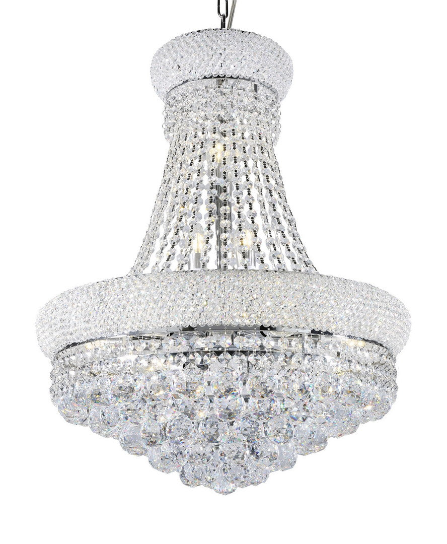 26" Tall Ceiling LED Lamp "Adagio Empire" with Crystal Accents