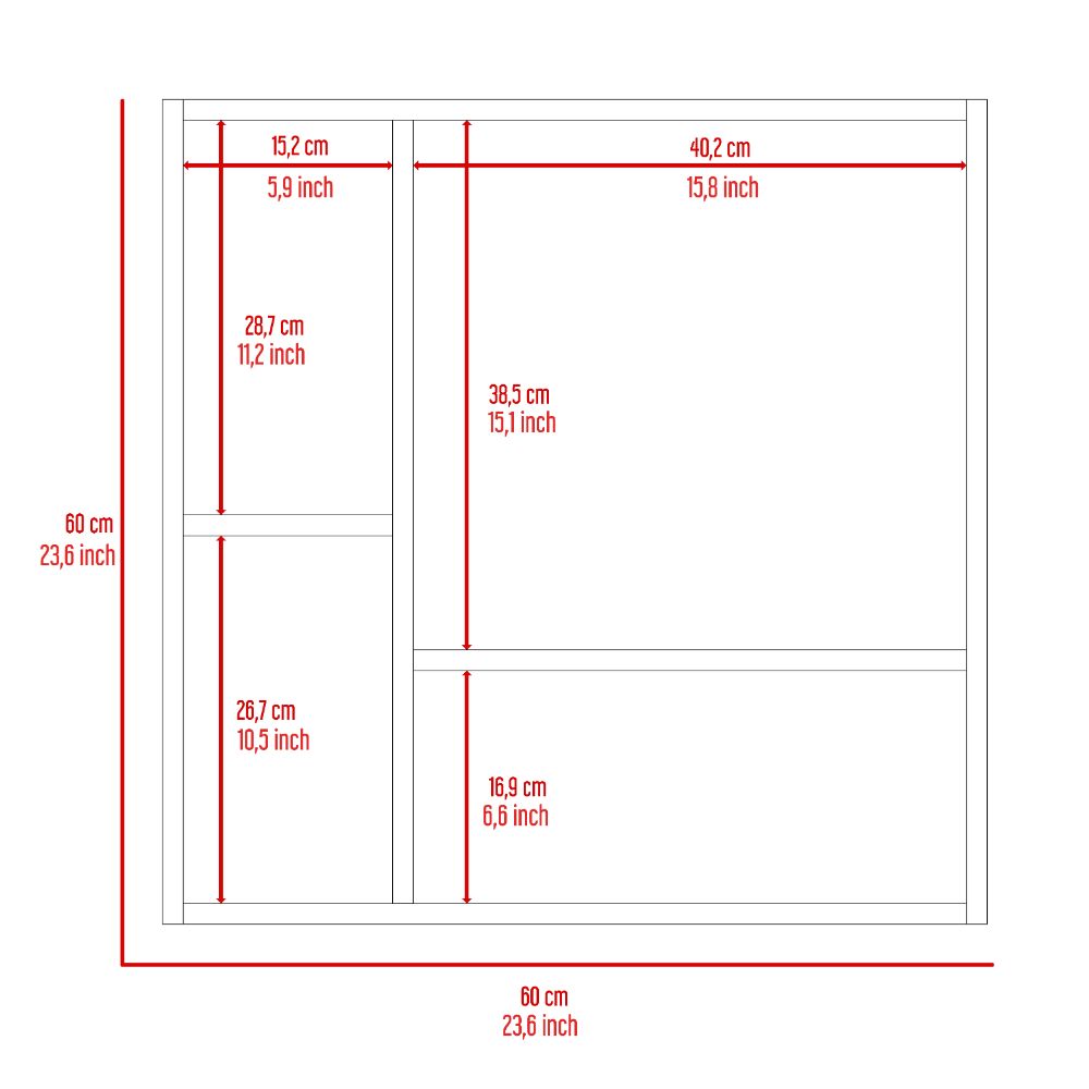Kenya Medicine Cabinet, Mirror, Double Door, Four Interior Shelves