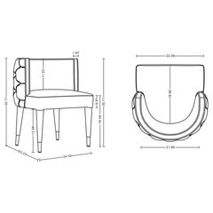 Dining Chair in Nude