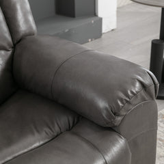 360°Swivel and Rocking Home Theater Recliner Manual Recliner Chair with Wide Armrest for Living Room,Bedroom, Grey