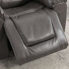 360°Swivel and Rocking Home Theater Recliner Manual Recliner Chair with Wide Armrest for Living Room,Bedroom, Grey