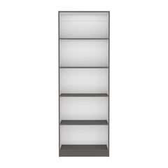 Home 4 Shelves Bookcase with Multi-Tiered Storage -Matt Gray / White -Office
