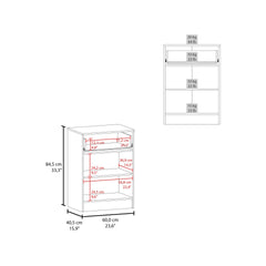 Mayorca Multistorage Pantry Cabinet, One Drawer, Two Interior Shelves Black Wengue