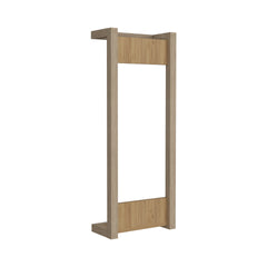 Arlington Wall Towel Rack With Shelf And Hanging Bar, Natural Oak