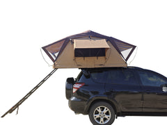 Rooftop Tent for SUV & Truck Camping – 1000D Waterproof, Quick-Setup Design with Telescopic Ladder for 2-3 Person Family Adventures