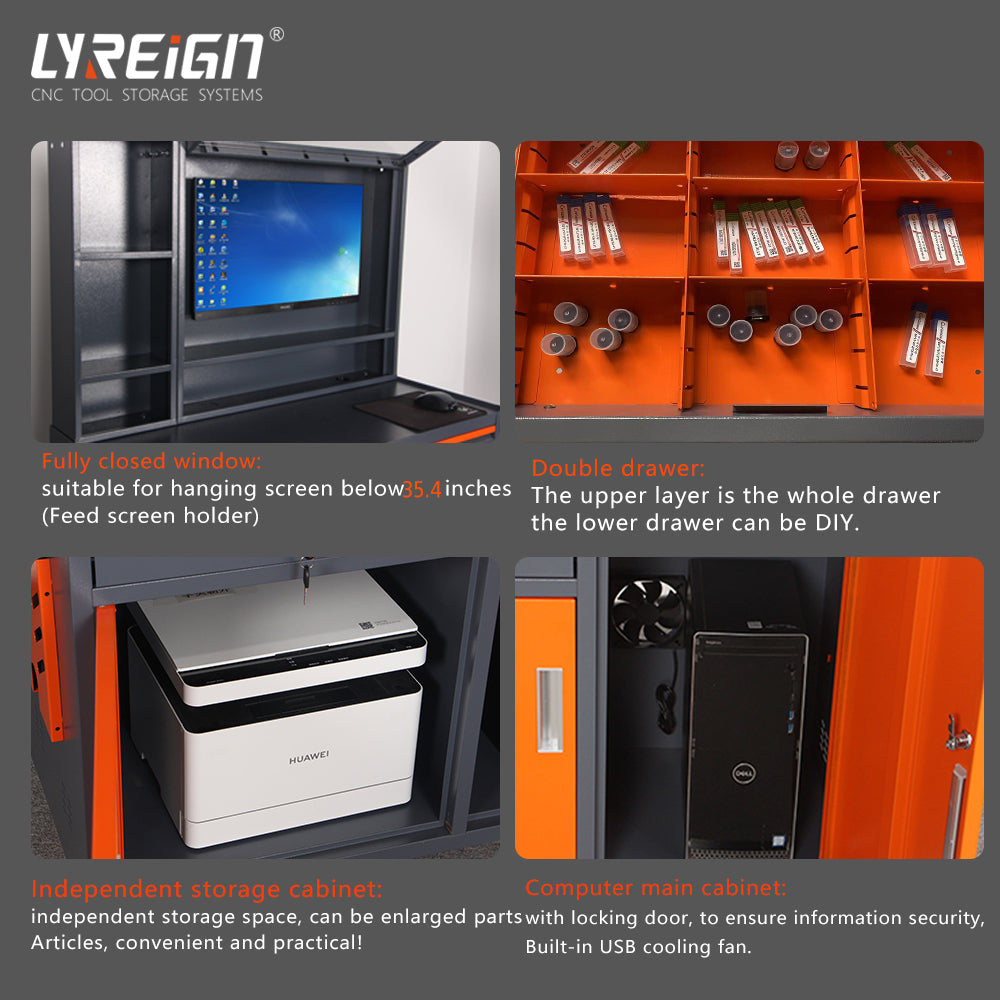 Super large industrial computer cabinet can be used in auto repair workshops and other studios that need computers