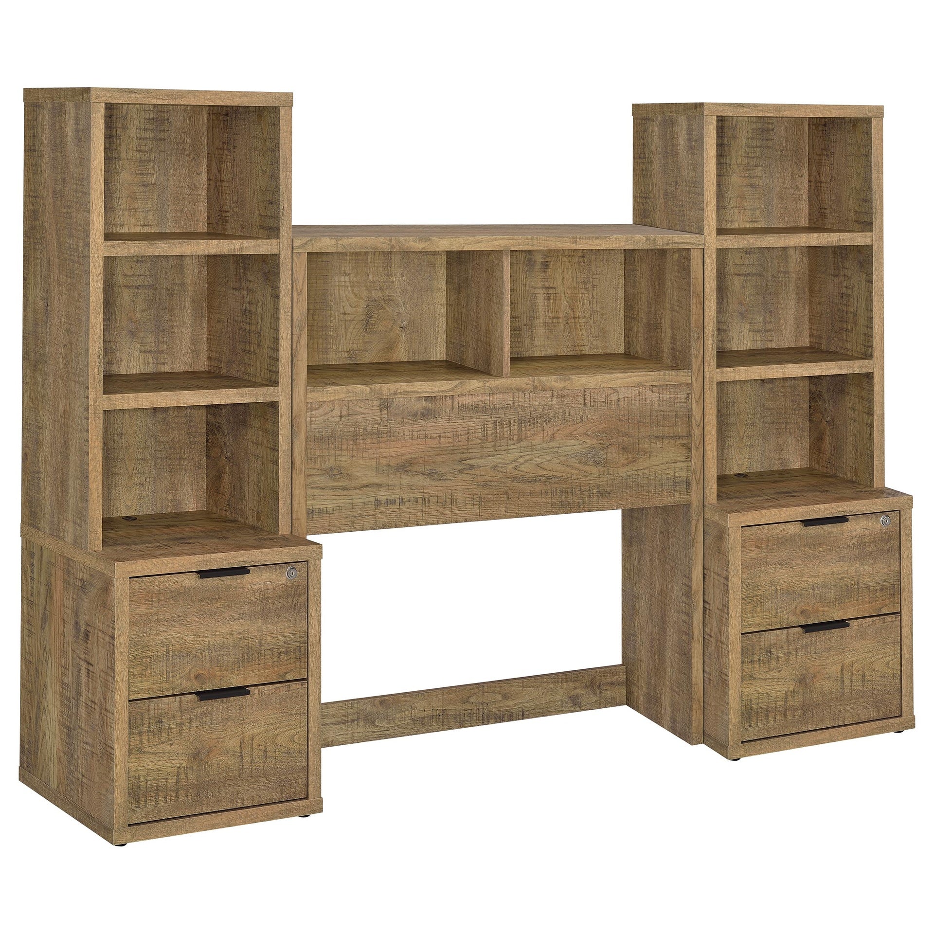 Geary Mango 3-piece Twin Bedroom Set with Bookcase Headboard