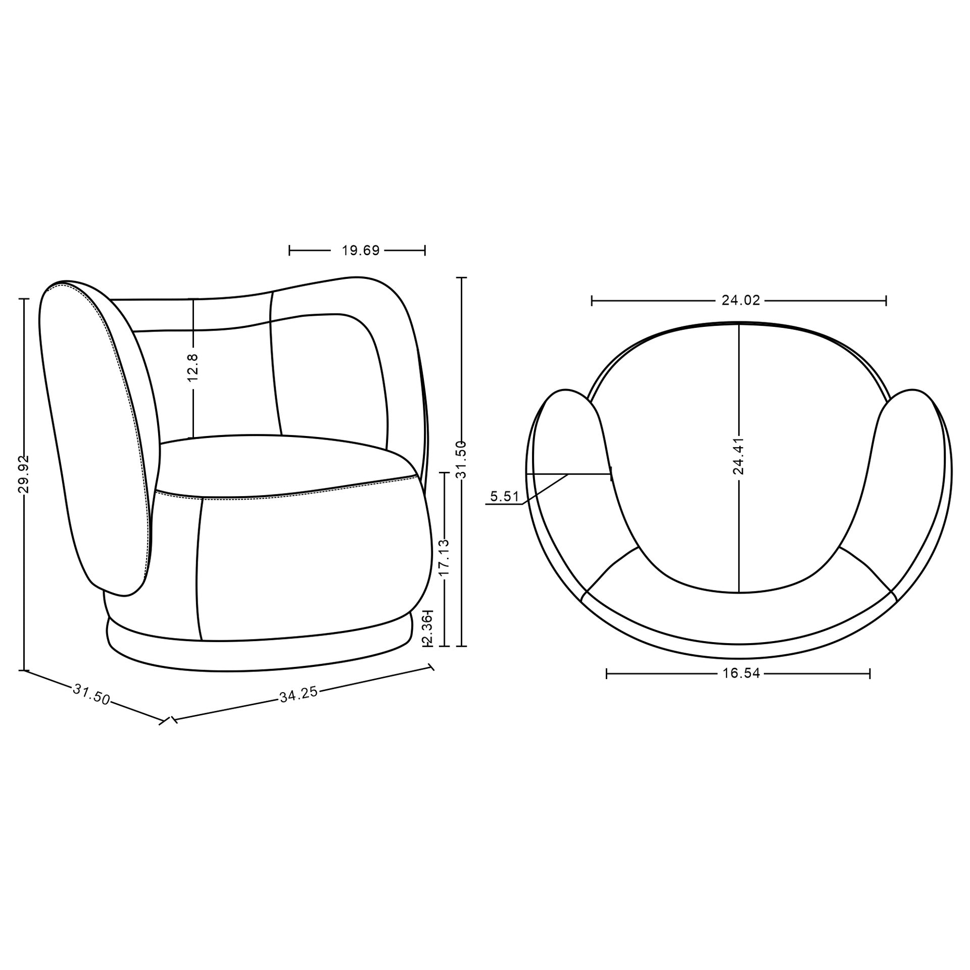 Lounge Chair in Wheat