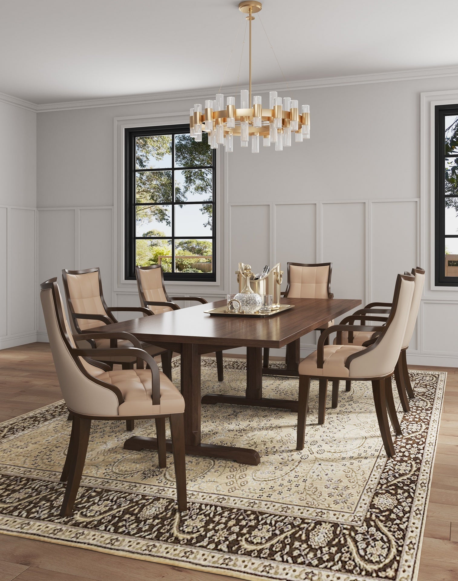 Dining Chair in Tan