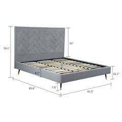 King Bed in Gray