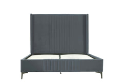 Queen Bed in Gray