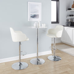 Clear Adjustable Contemporary Bar Table by LumiSource