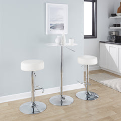Clear Adjustable Contemporary Bar Table by LumiSource