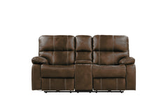Brown Power Reclining Loveseat