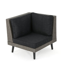 TAHITI SOFA SET CORNER+TABLE - BROWN