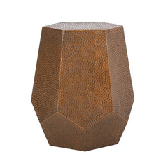 METAL HAMMERED END TABLE