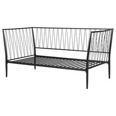 Vertigo Matte Black Metal Twin Daybed Bed Frame