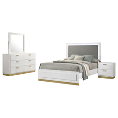 Sophia White 4-piece Queen Bedroom Set