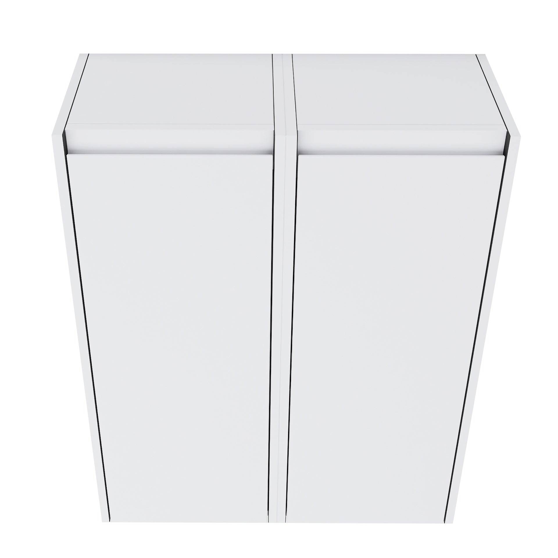 12" Bathroom Side Cabinet, 2-Soft Close Doors, Float Mounting Design, 12*2(KD-Packing)