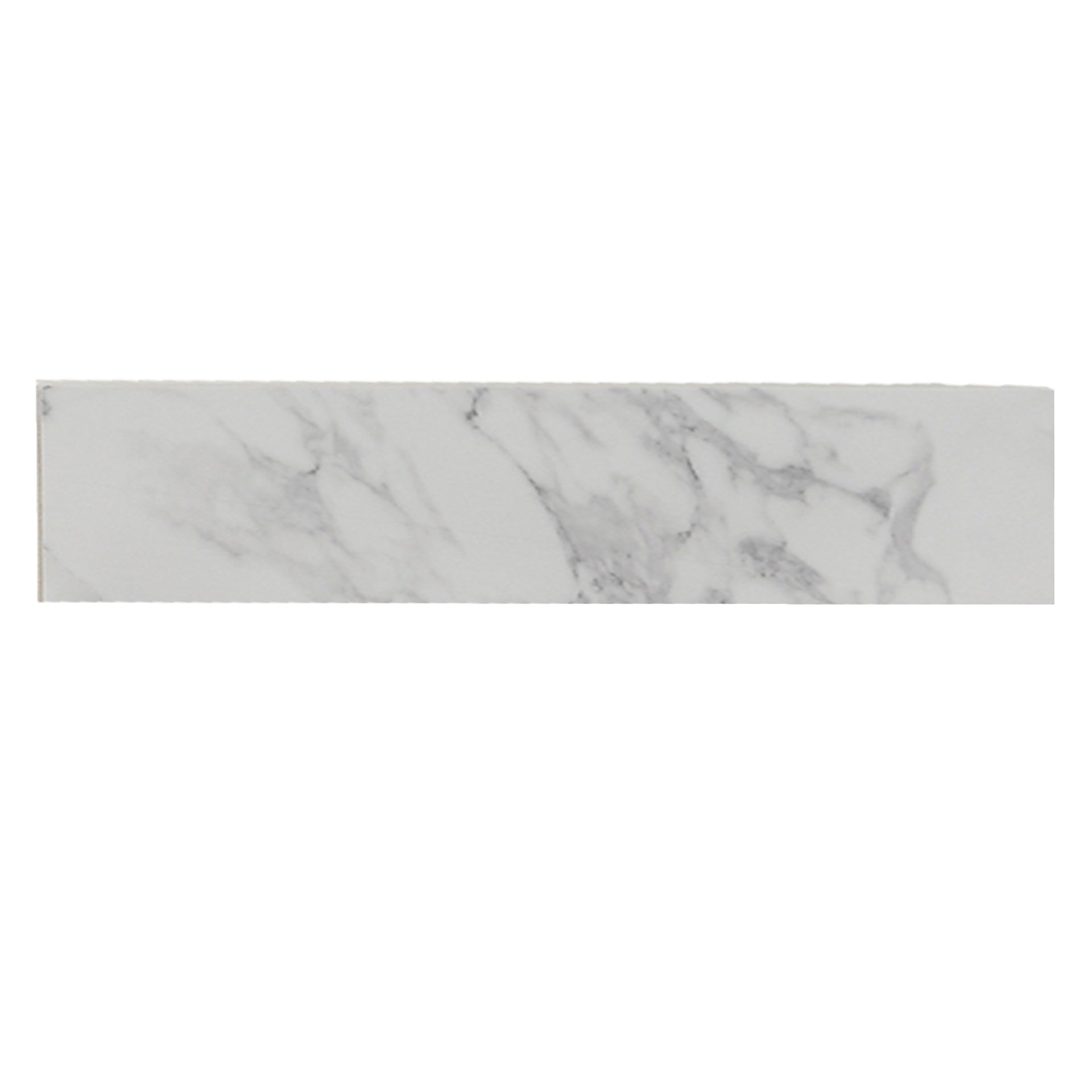 22" x 4" Bathroom Sink Side Splash, Size for Bathroom Vanity Sink Top, Engineered Marble Stone Side Splash, Bianco carrara wenato color