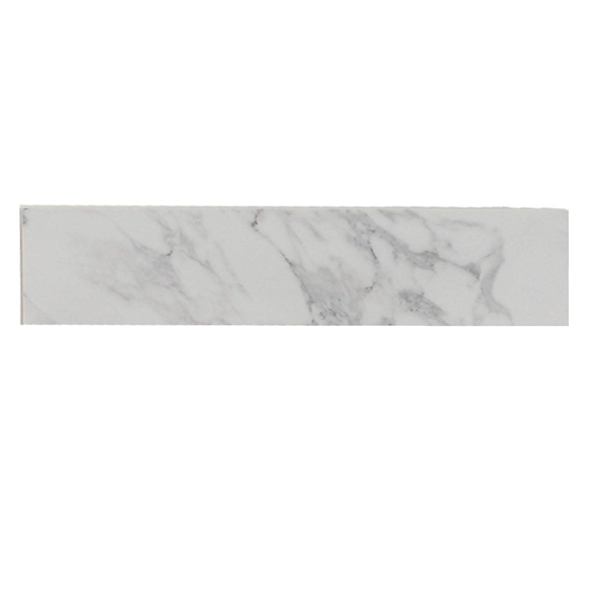 22" x 4" Bathroom Sink Side Splash, Size for Bathroom Vanity Sink Top, Engineered Marble Stone Side Splash, Bianco carrara wenato color