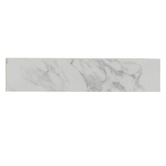 22" x 4" Bathroom Sink Side Splash, Size for Bathroom Vanity Sink Top, Engineered Marble Stone Side Splash, Bianco carrara wenato color