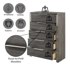 Jehoram Gray Finish Chest