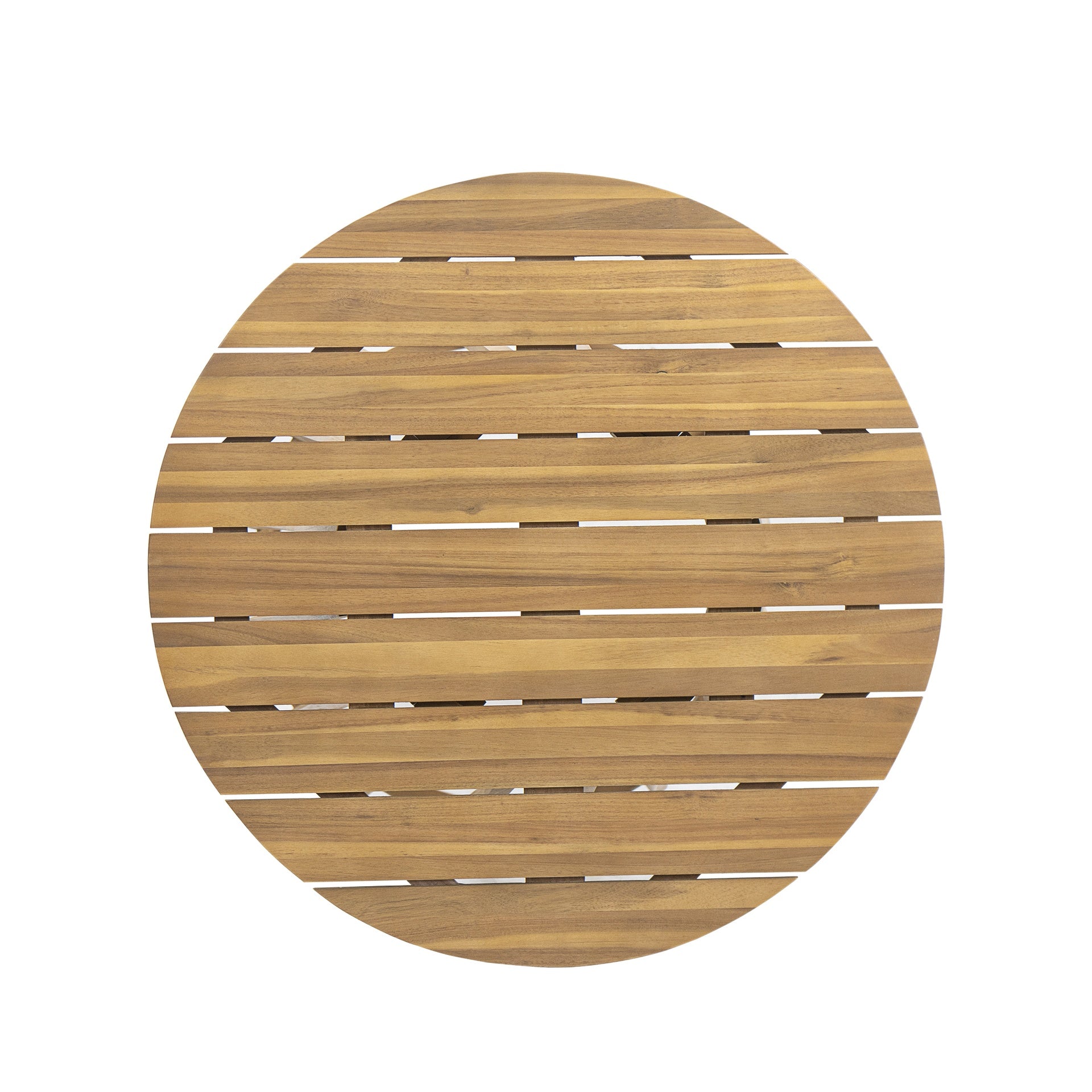 Outdoor Round Top Acacia Wood Dining Table,Round Bistro Table,Teak Finish