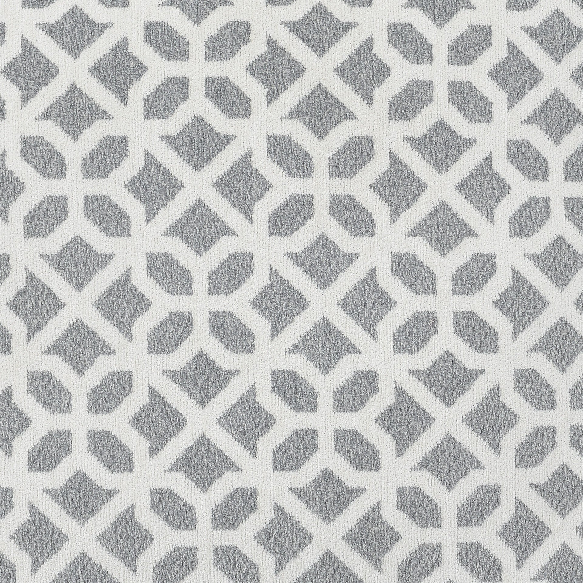 Gray Round Ottoman