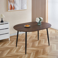 Extensible table,DINING TABLE,OFFICE TABLE,COFFEE TABLE,black metal leg,walnut color top,100/140/180x100x75cm