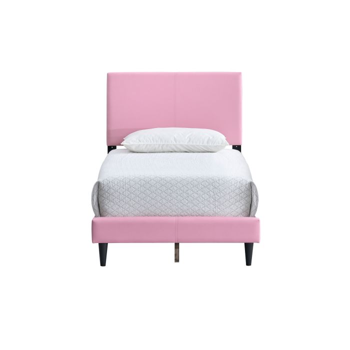 Baron G00706-TB-UP Twin Bed ( Mattress Not Included), Pink