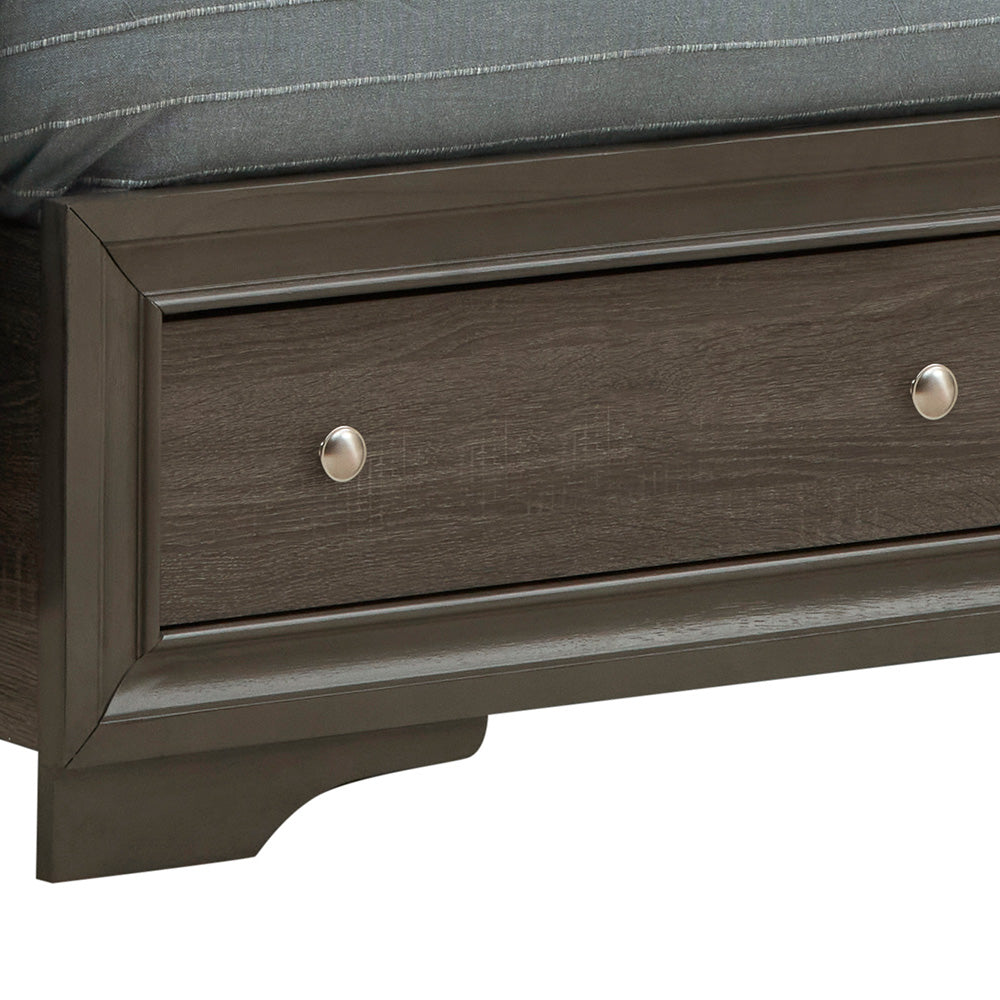 Madrid G02305B-QB Queen Bed , Gray