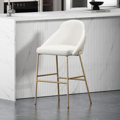 Barstool in White and Gold