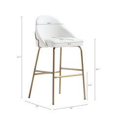 Barstool in White and Gold