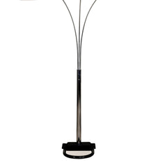 84" Tall Metal Floor Lamp with 3 Crystal Shaded Arches