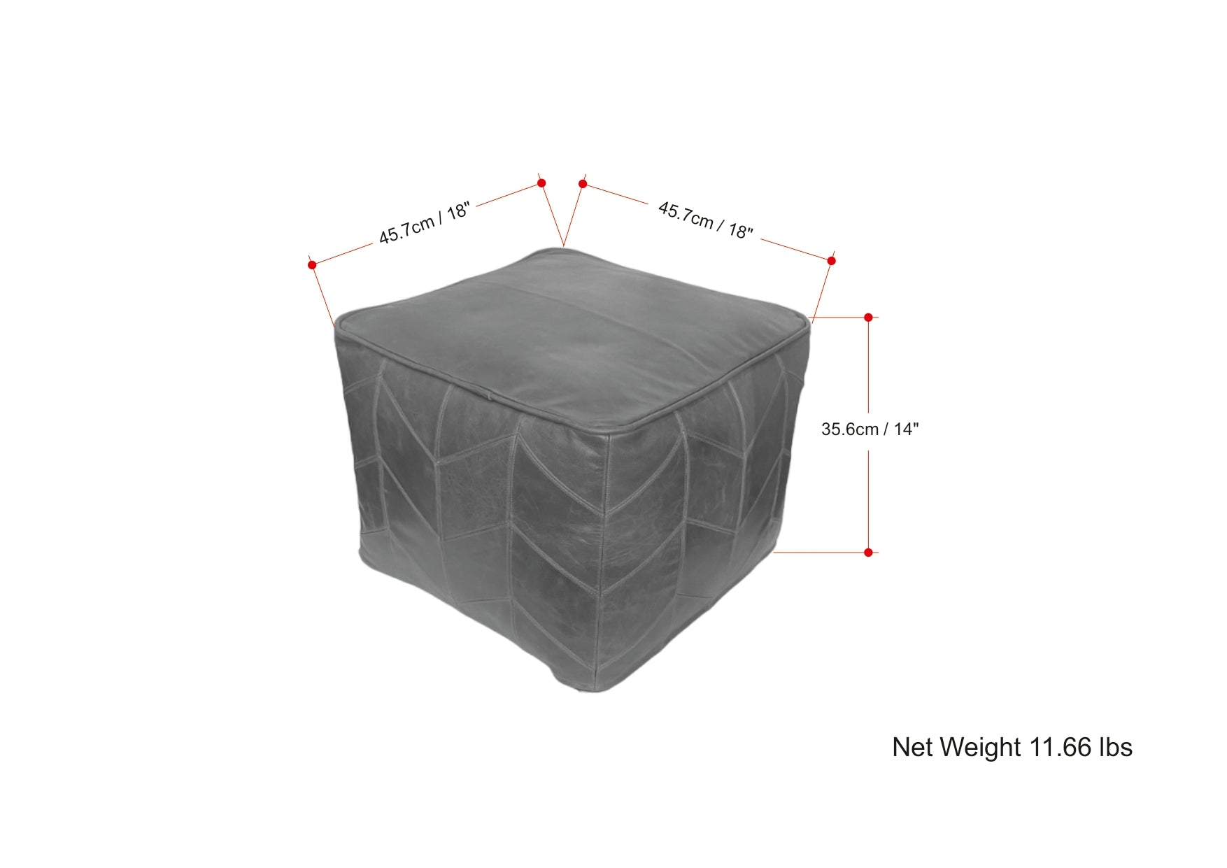 Morden Square Pouf