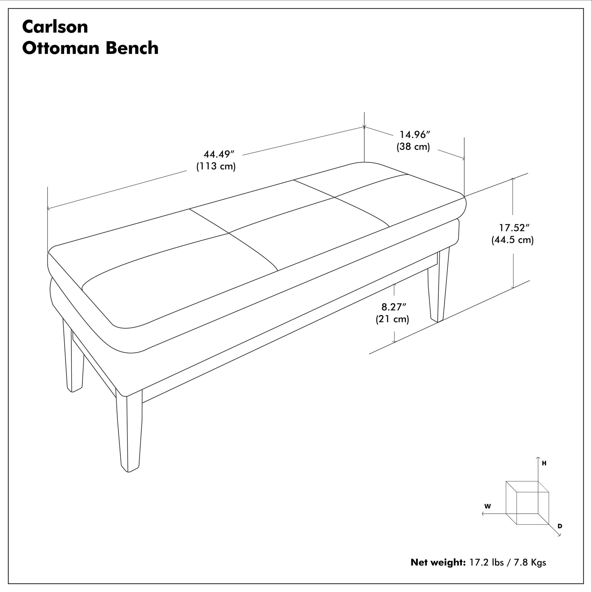 Carlson Ottoman Bench