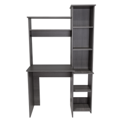 Versalles Writintg Desk, Two Superior Shelves, Five Cubbies -Smokey Oak