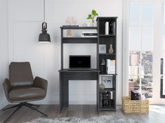 Versalles Writintg Desk, Two Superior Shelves, Five Cubbies -Smokey Oak