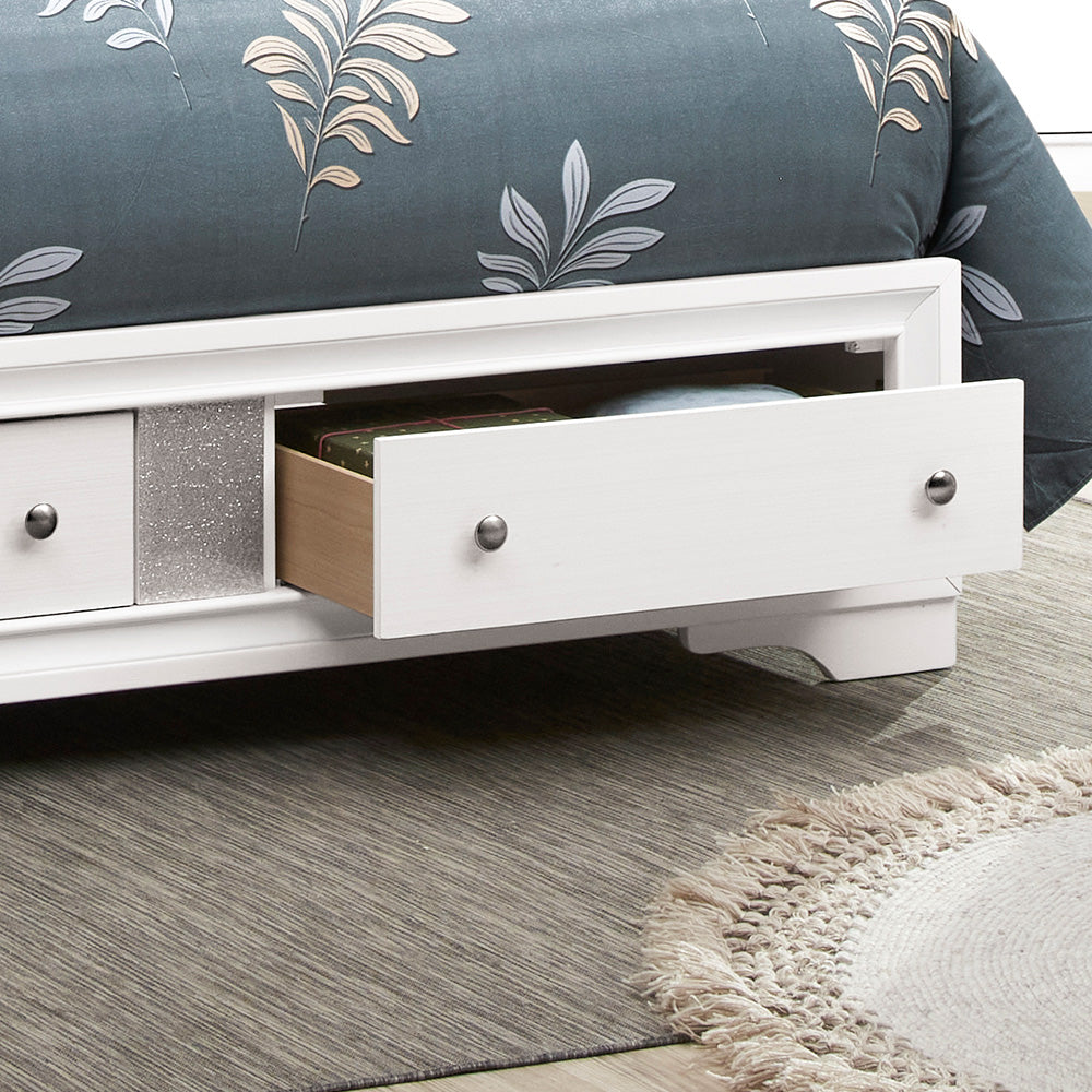 Madrid G02390B-KB King Bed , White