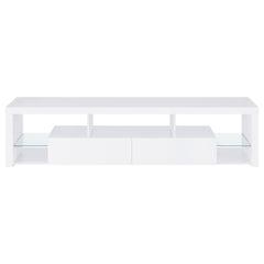 Lance White High Gloss 3-piece TV Entertainment Center